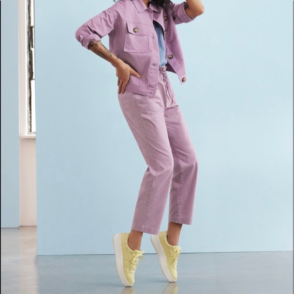 HP!💎 Reitmans, NWT Paper Bag Capri Pants, High Waisted, Lilac, Plus, 20, 22